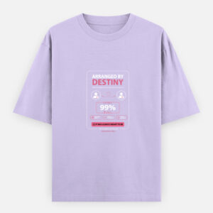 essential romantic t-shirt premium destiny minimalist soft pink 240 gsm oversized design