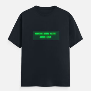 ultimate retro t-shirt vintage 1960 keeping banks alive since 1960 neon green text design